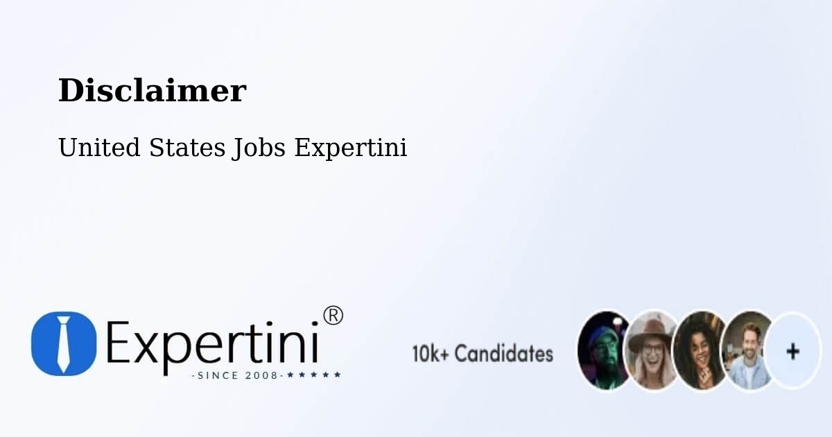 Disclaimer – Vienna - United States Jobs Expertini
